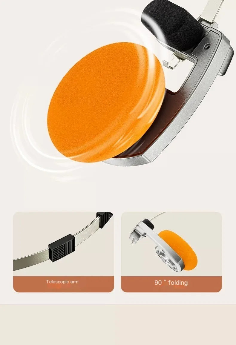 Original Bluetooth5.3 Wireless Headphones Sports Earbuds Retro Foldable Headset Stereo Gaming Noise Reduction Fashion