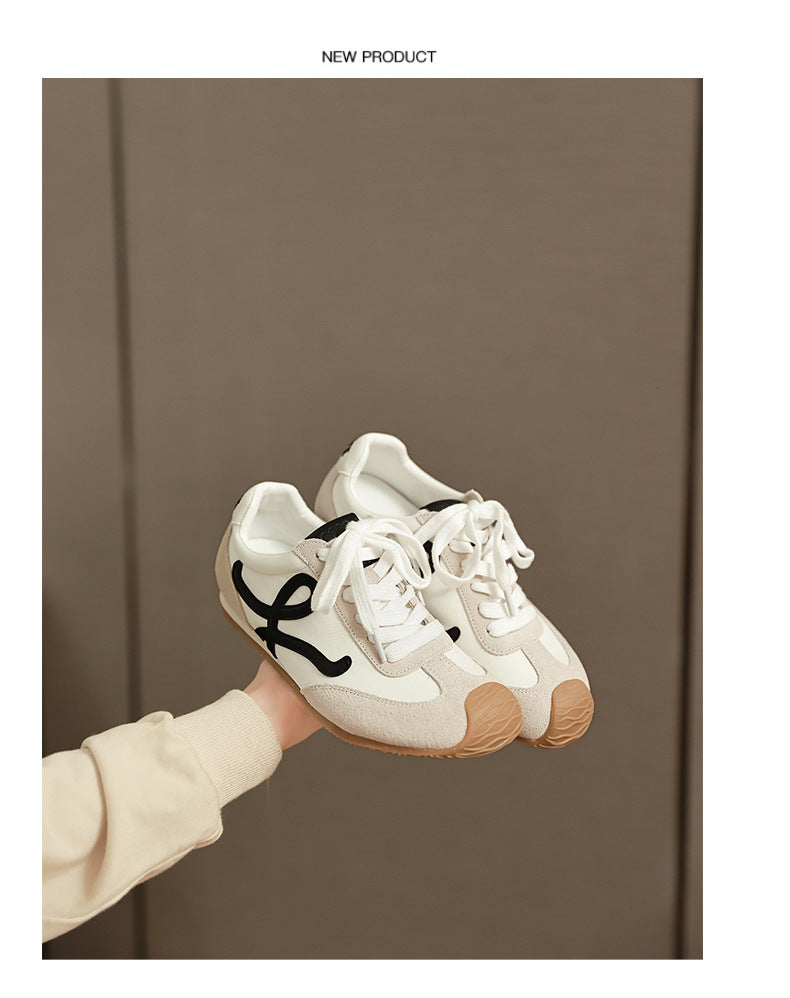 EWE natural leather casual sneakers sheepskin Unisex retro German training shoes
