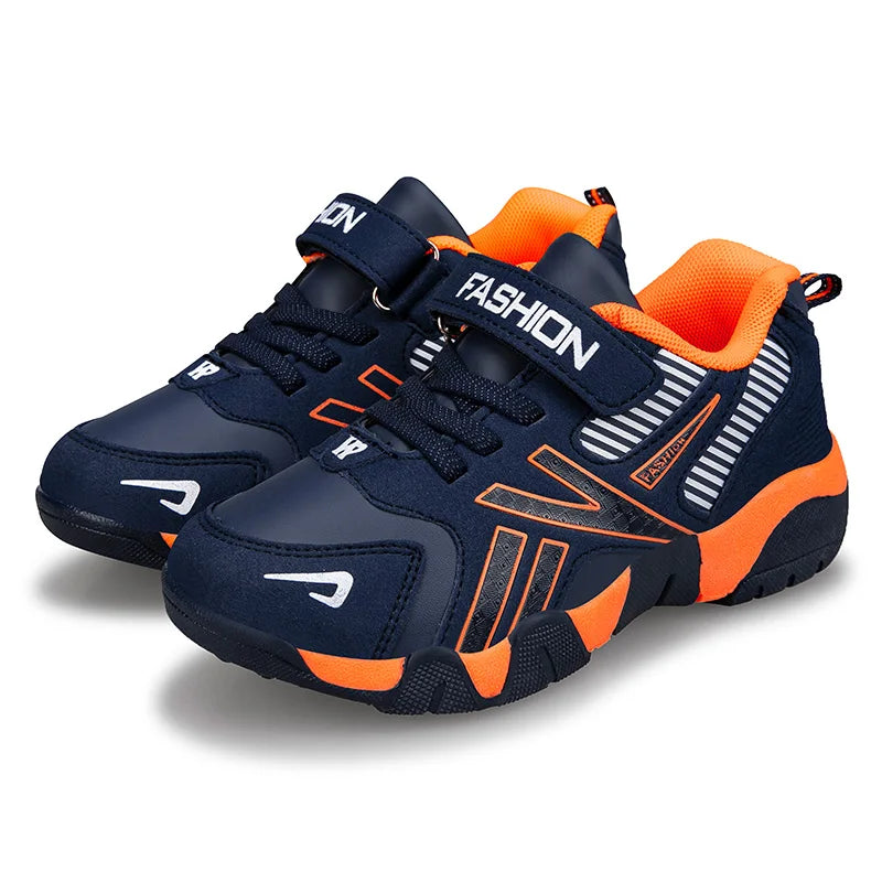 Children Boys & Girls Shoes School Sports Fashion Leather For Kids Tennis Casual Sneakers Children's Boy Running 7-12 Years Walking Shoe