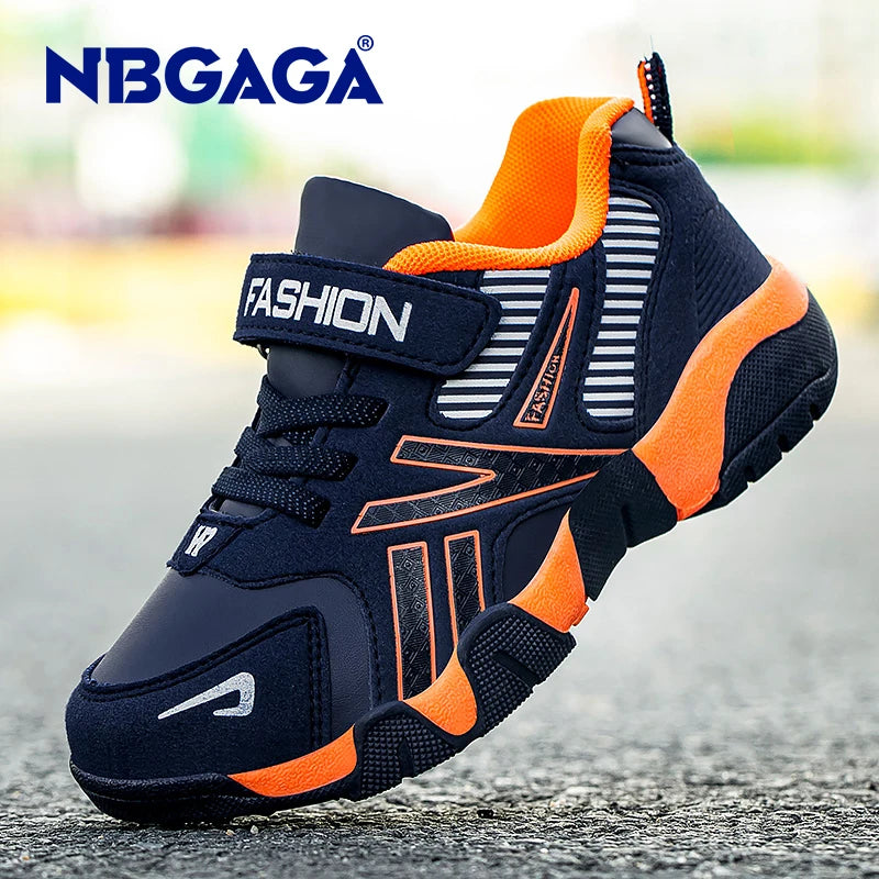 Children Boys & Girls Shoes School Sports Fashion Leather For Kids Tennis Casual Sneakers Children's Boy Running 7-12 Years Walking Shoe