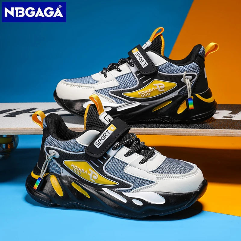 Children Sneakers Casual Shoes for Boys Leather Comfortable High Quality Running Sports Kids Girls Flat Shoes