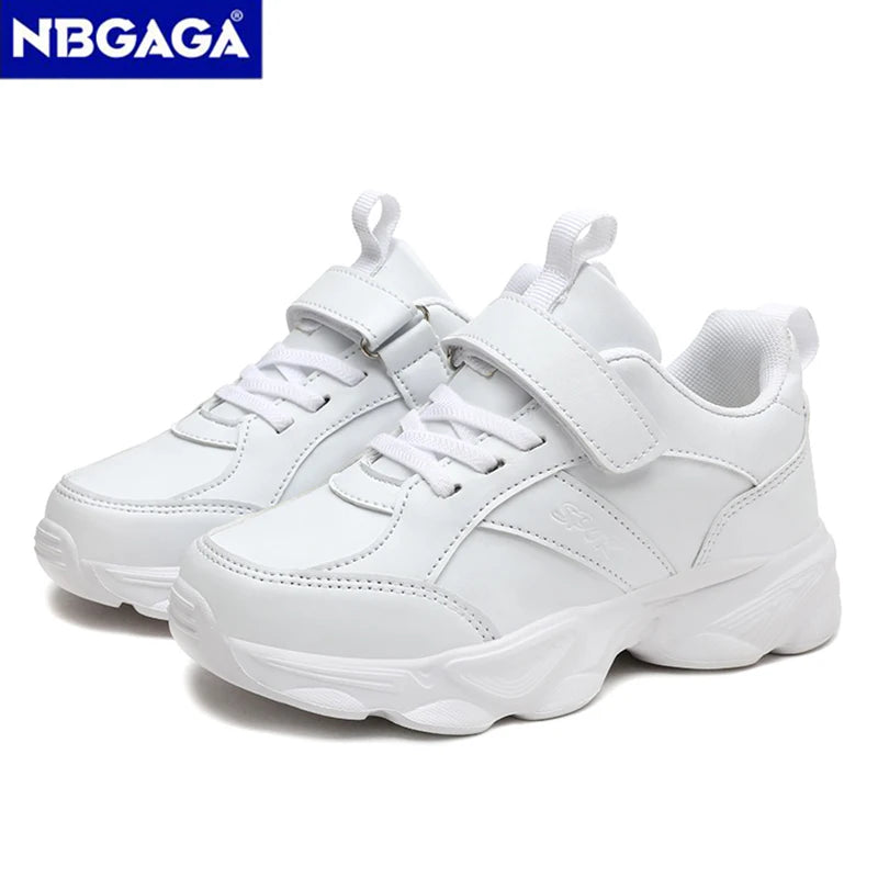Children's Fashion Sports Shoes Breathable Student Black School Walking Shoes Anti-skid Boys& Girls Casual Running Sneaker