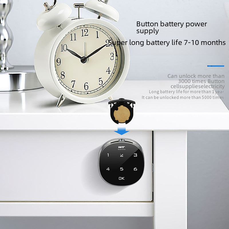 Intelligent Fingerprint Drawer Lock Bluetooth Password File Cabinet Lock Core Triple Office Desk Cabinet Door Mailbox