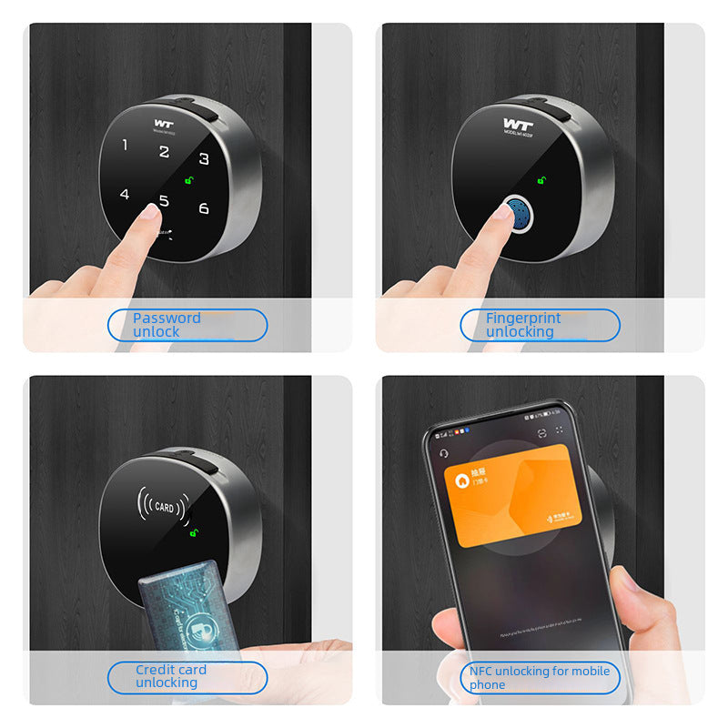 Intelligent Fingerprint Drawer Lock Bluetooth Password File Cabinet Lock Core Triple Office Desk Cabinet Door Mailbox