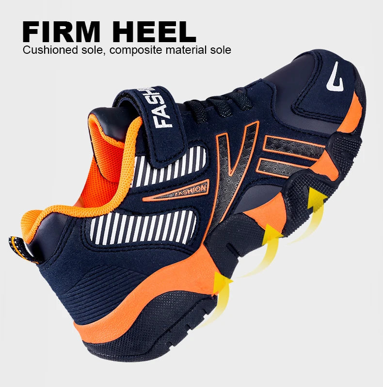 Children Boys & Girls Shoes School Sports Fashion Leather For Kids Tennis Casual Sneakers Children's Boy Running 7-12 Years Walking Shoe