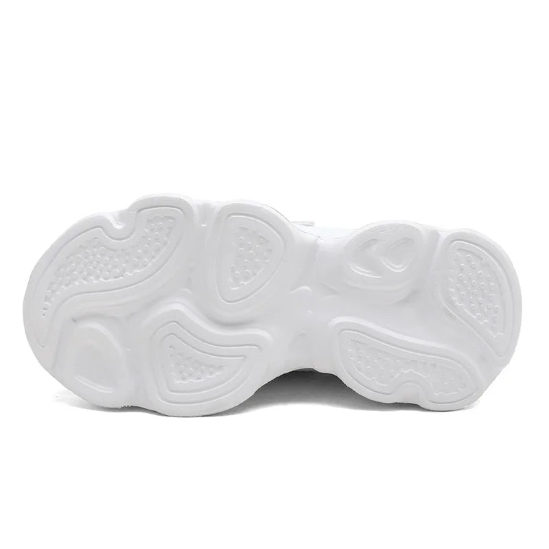 Children's Fashion Sports Shoes Breathable Student Black School Walking Shoes Anti-skid Boys& Girls Casual Running Sneaker