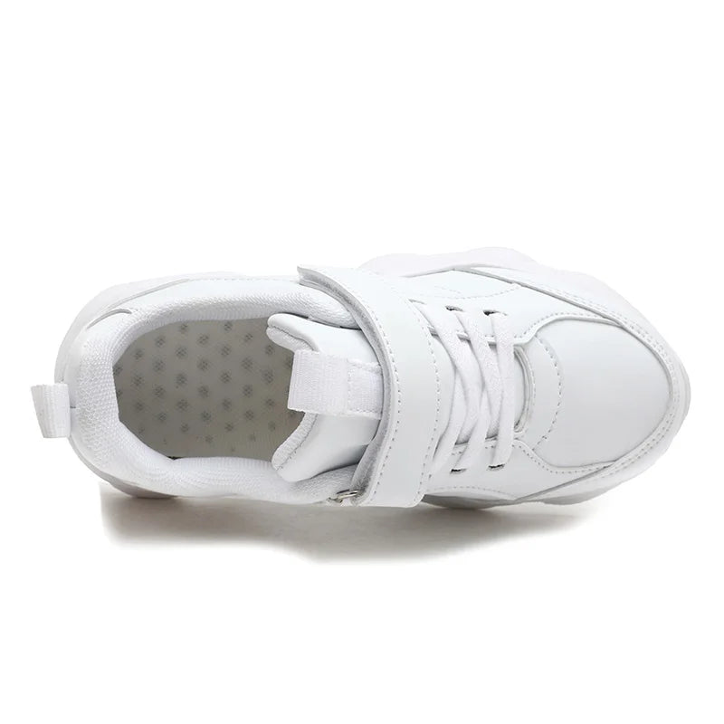 Children's Fashion Sports Shoes Breathable Student Black School Walking Shoes Anti-skid Boys& Girls Casual Running Sneaker