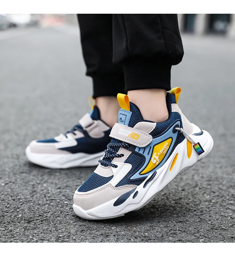 Kid Sneakers Walking Mesh Breathable Casual Shoes Sport Shoes For Boys Girl Lightweight Running Shoes