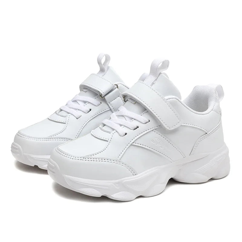 Children's Fashion Sports Shoes Breathable Student Black School Walking Shoes Anti-skid Boys& Girls Casual Running Sneaker