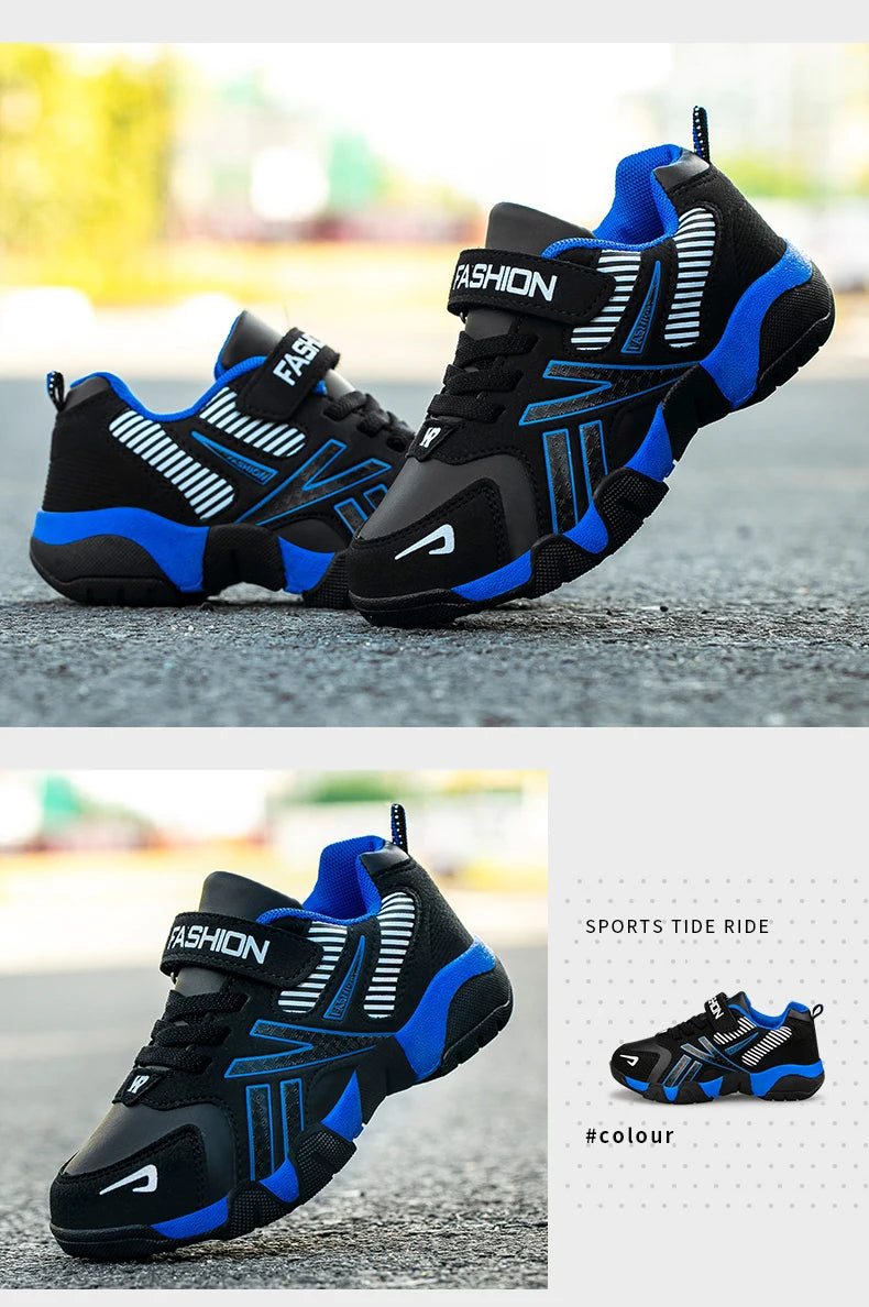 Children Boys & Girls Shoes School Sports Fashion Leather For Kids Tennis Casual Sneakers Children's Boy Running 7-12 Years Walking Shoe
