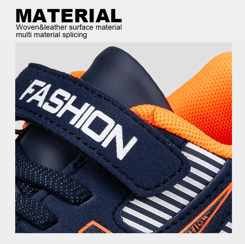 Children Boys & Girls Shoes School Sports Fashion Leather For Kids Tennis Casual Sneakers Children's Boy Running 7-12 Years Walking Shoe