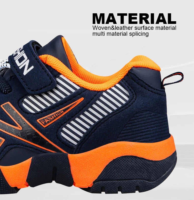 Children Boys & Girls Shoes School Sports Fashion Leather For Kids Tennis Casual Sneakers Children's Boy Running 7-12 Years Walking Shoe