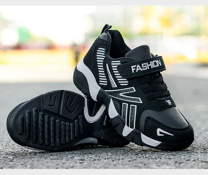 Children Boys & Girls Shoes School Sports Fashion Leather For Kids Tennis Casual Sneakers Children's Boy Running 7-12 Years Walking Shoe