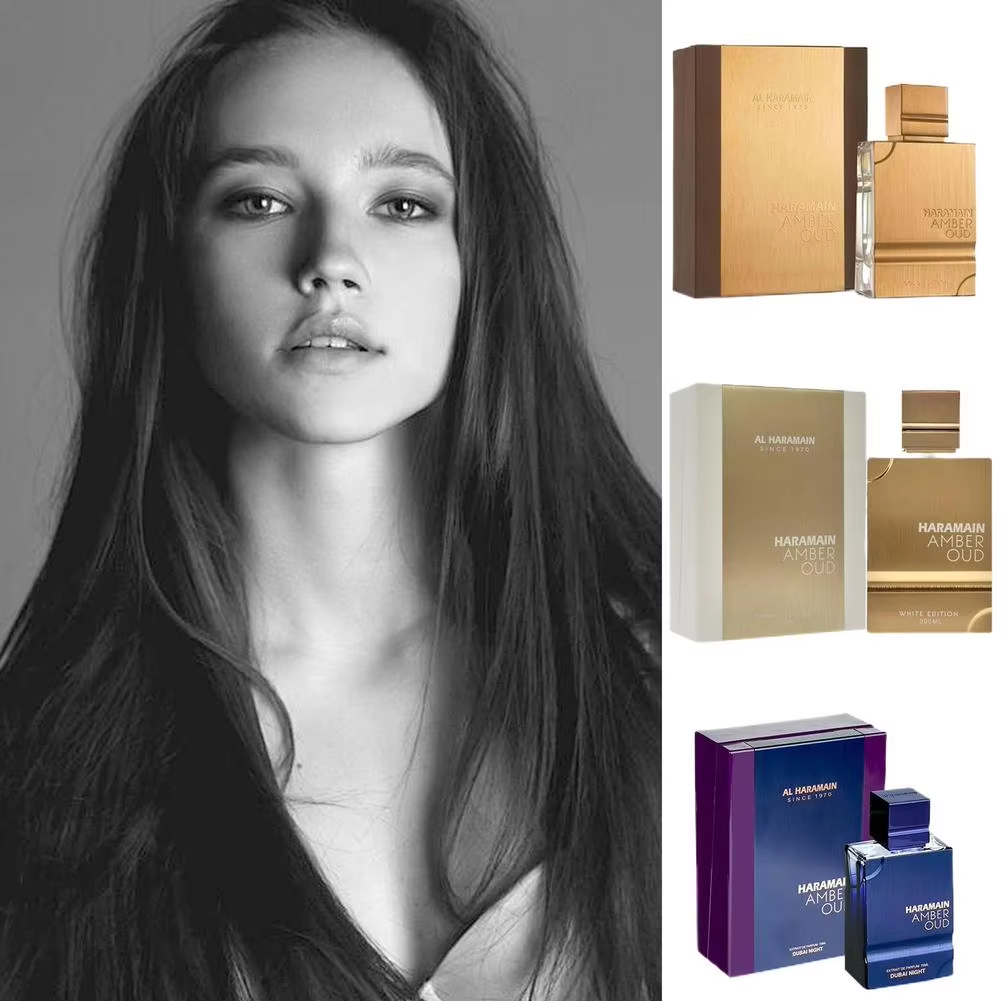 Arabian Al Haramain Amber Oud Aqua Dubai Spray 60ml Exotic Fragrance with Bergamo Fruits Amber & Musk Long-Lasting