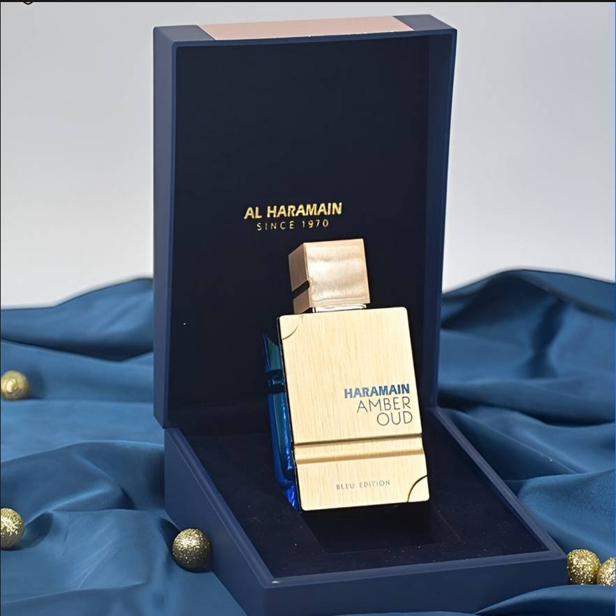 Al Haramain Amber Oud Aqua Dubai Spray 60ml Exotic Fragrance with Bergamo Fruits Amber & Musk Long-Lasting