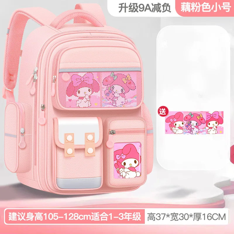 New Schoolbag Girls & Boy Primary School Students Large Capacity Backpack Female Boys Spine Protection Shoulder Bag