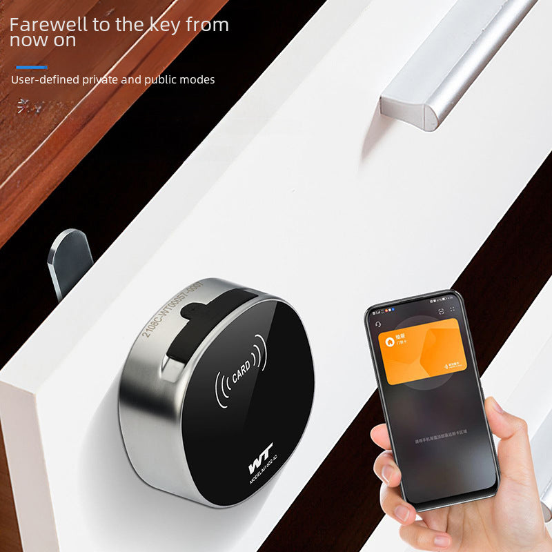 Intelligent Fingerprint Drawer Lock Bluetooth Password File Cabinet Lock Core Triple Office Desk Cabinet Door Mailbox