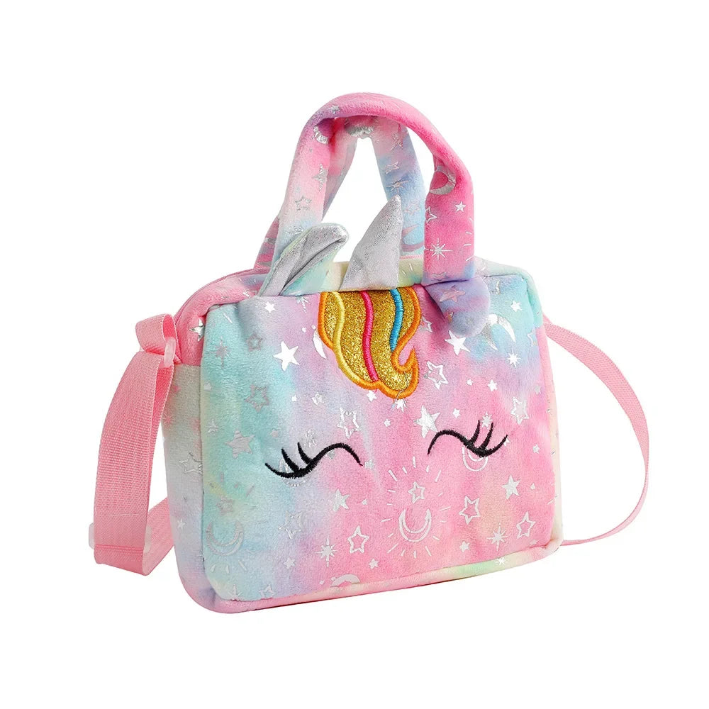 Sweet Unicorn Handbags For Girls Lovely Kids Crossbody Bag Children Gift Little Girl Small Purse