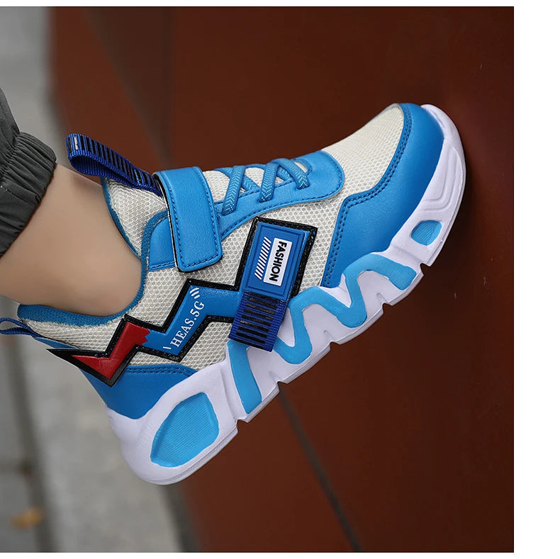 Cartoon Kids Shoes for Boys Mesh Sneakers Children Casual Sport Little Boy Running Tenis Yellow School Student Shoes 2023